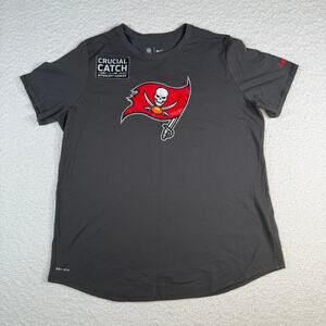 Nike NFL Tampa bay Bucs Crucial catch grey mens t-shirt XL football